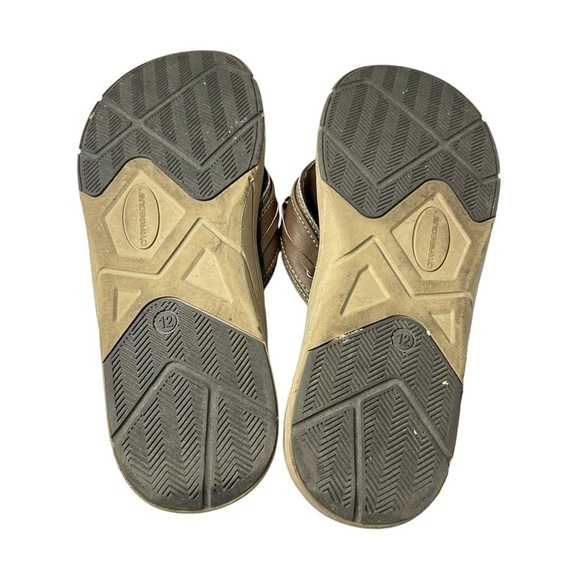 O’Rageous Men’s Faux Leather Brown Flip Flops Size 12D - Picture 8 of 9